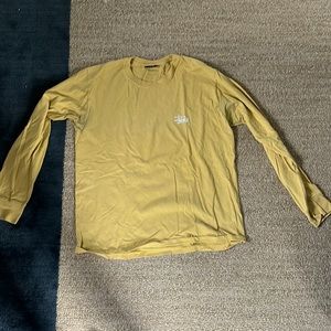 Yellow stussy long sleeve shirt